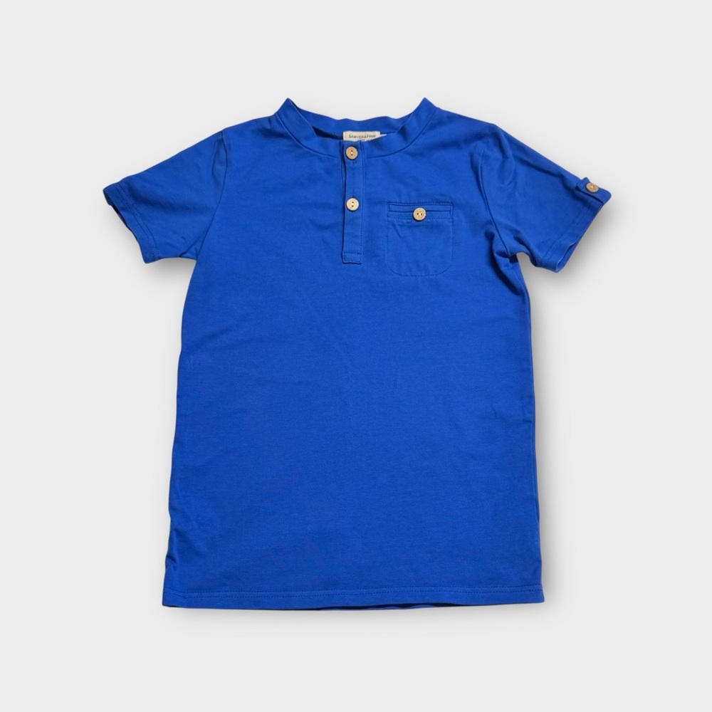 Sawyer & Finn Blue Tab Tee 7/8